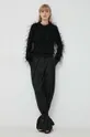 MICHAEL Michael Kors gyapjúkeverék pulóver fekete