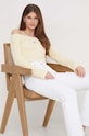 Бавовняний светр Calvin Klein Jeans J20J222628 бежевий SS24