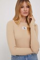 Calvin Klein Jeans sweter beżowy J20J223233