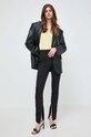 Twinset sweter z domieszką kaszmiru 241TP3074 żółty SS24