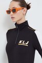 Karl Lagerfeld Jeans hosszú ujjú gombolós fekete 240J1705