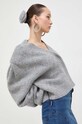 Rotate sweter wełniany szary 1120771249