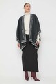 Karl Lagerfeld poncho il lana 240W3308 grigio SS24