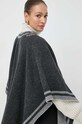 Karl Lagerfeld poncho il lana grigio 240W3308