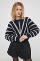 BA&SH pulover 1E24GARD bleumarin SS24