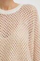 BA&SH sweter z domieszką wełny NATE 1E24NATE beżowy