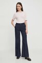 Tommy Hilfiger sweter bawełniany WW0WW38724 różowy AW24