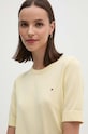 Βαμβακερό πουλόβερ Tommy Hilfiger κίτρινο WW0WW38724