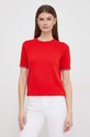 Bavlněný svetr Tommy Hilfiger WW0WW38724 červená AW24