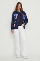 Бавовняний светр Tommy Hilfiger WW0WW38724 темно-синій AW24