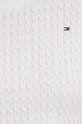 Хлопковый свитер Tommy Hilfiger WW0WW41787 белый
