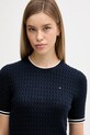 Tommy Hilfiger sweter bawełniany granatowy WW0WW41787