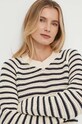 Пуловер Tommy Hilfiger бежов WW0WW41449