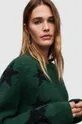 AllSaints maglione in lana Star verde