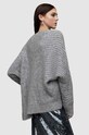 AllSaints sweter wełniany Selena WK202V szary SS24