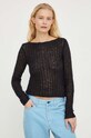 Won Hundred pulover de lână 2689.11081 negru SS24