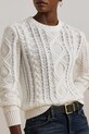 Îmbrăcăminte Lauren Ralph Lauren pulover de bumbac 200933121 alb