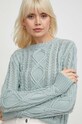 Lauren Ralph Lauren pamut pulóver zöld 200933121
