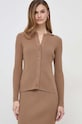 Weekend Max Mara kardigan brązowy 2415341011600
