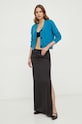 Svetr s příměsí vlny Weekend Max Mara 2415341021600 tyrkysová SS24