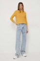 Weekend Max Mara pulover de bumbac 2415361071600 galben SS24