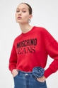 rosso Moschino Jeans maglione in cotone