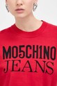 Bavlněný svetr Moschino Jeans 0919.3208 červená