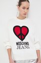 Bavlnený sveter Moschino Jeans béžová 0920.3208