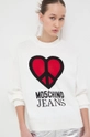 beige Moschino Jeans maglione in cotone