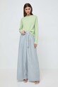 MAX&Co. sweter kaszmirowy 2416361071200 zielony SS24