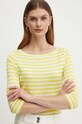 Svilena majica dugih rukava MAX&Co. zlatna 2416941022200