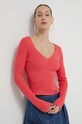 Bavlněný svetr Moschino Jeans růžová 0913.3706
