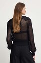 Abbigliamento Twinset cardigan con aggiunta di lino 241TT3122 nero