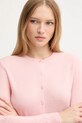 Vuneni kardigan United Colors of Benetton roza 1002D5485