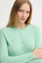 Odzież United Colors of Benetton kardigan wełniany 1002D5485 zielony