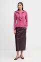 United Colors of Benetton kardigan wełniany 1002D5485 różowy AW25