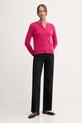 Вовняний кардиган United Colors of Benetton 1002D5485 рожевий AW25