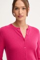 Вовняний кардиган United Colors of Benetton рожевий 1002D5485