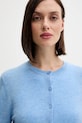 United Colors of Benetton kardigan wełniany niebieski 1002D5485