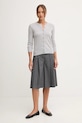 United Colors of Benetton kardigan wełniany 1002D5485 szary AW25