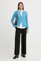 Vlněný kardigan United Colors of Benetton 1002D5485 modrá AW25