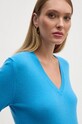 United Colors of Benetton sweter wełniany niebieski 1002D4488