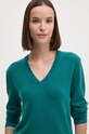 Вовняний светр United Colors of Benetton 1002D4488 зелений AW24