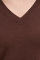 United Colors of Benetton gyapjú pulóver 1002D4488 barna