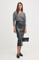 Вовняний светр United Colors of Benetton 1002D4488 сірий AW24