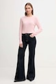 United Colors of Benetton sweter wełniany 1002D1K01 różowy AW25