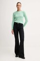 United Colors of Benetton sweter wełniany 1002D1K01 zielony AW25