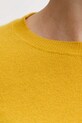 United Colors of Benetton sweter wełniany 1002D1K01 żółty