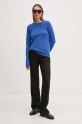 United Colors of Benetton sweter wełniany 1002D1K01 niebieski AW24