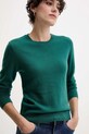 United Colors of Benetton sweter wełniany turkusowy 1002D1K01